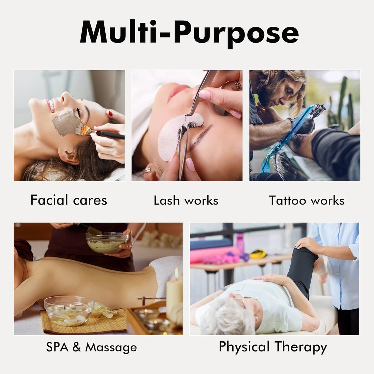 Pink 3 Section Reclining Folding Massage Table