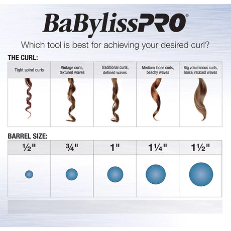 BaByliss PRO 1" Nano Titanium Spring Curling Iron