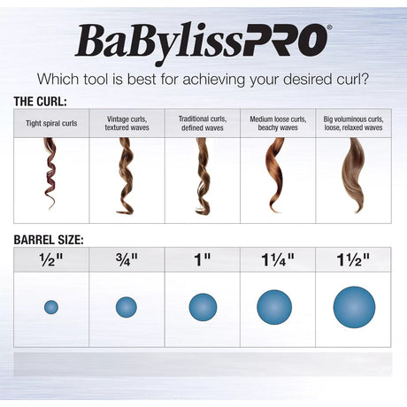 BaByliss PRO 1-1/4" Nano Titanium Spring Curling Iron