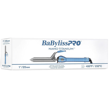 BaByliss PRO 1" Nano Titanium Spring Curling Iron