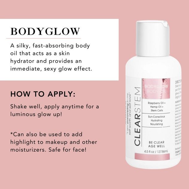 CLEARstem Bodyglow Stem Cell Body Oil 4.5 oz