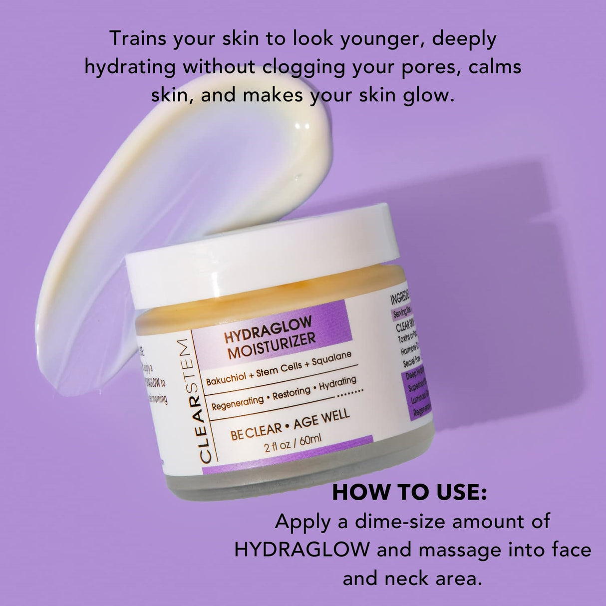 CLEARstem Hydraglow Stem Cell Moisturizer 2 oz