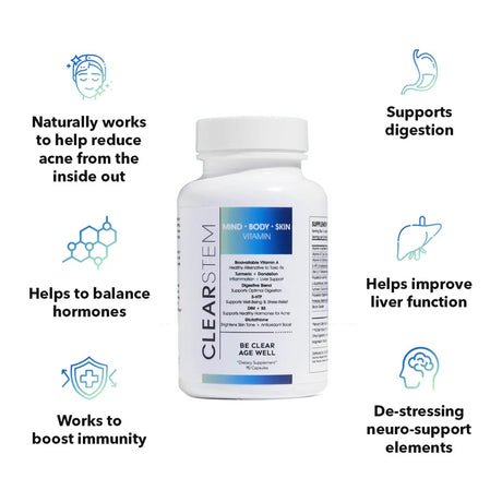 CLEARstem MINDBODYSKIN Hormonal Acne Supplement