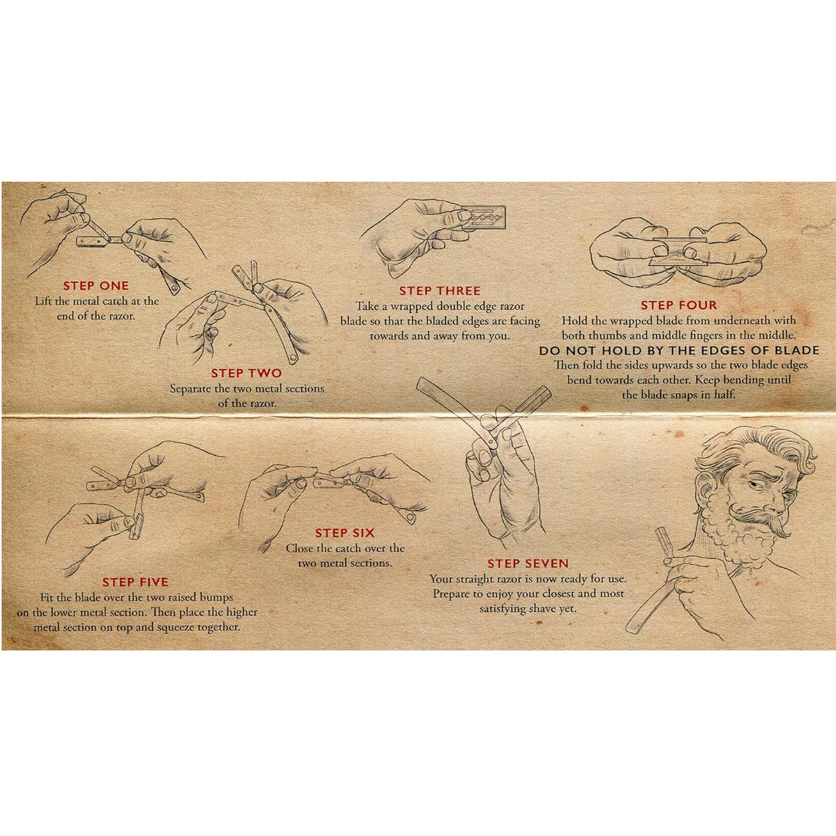 Captain Fawcett's Disposable Double Edge Blade Straight Razor