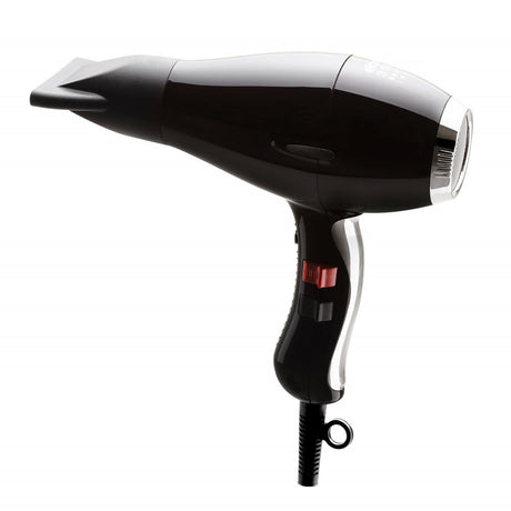 Elchim 3900 Light Ionic Hair Dryer - Black w/ Silver Chrome