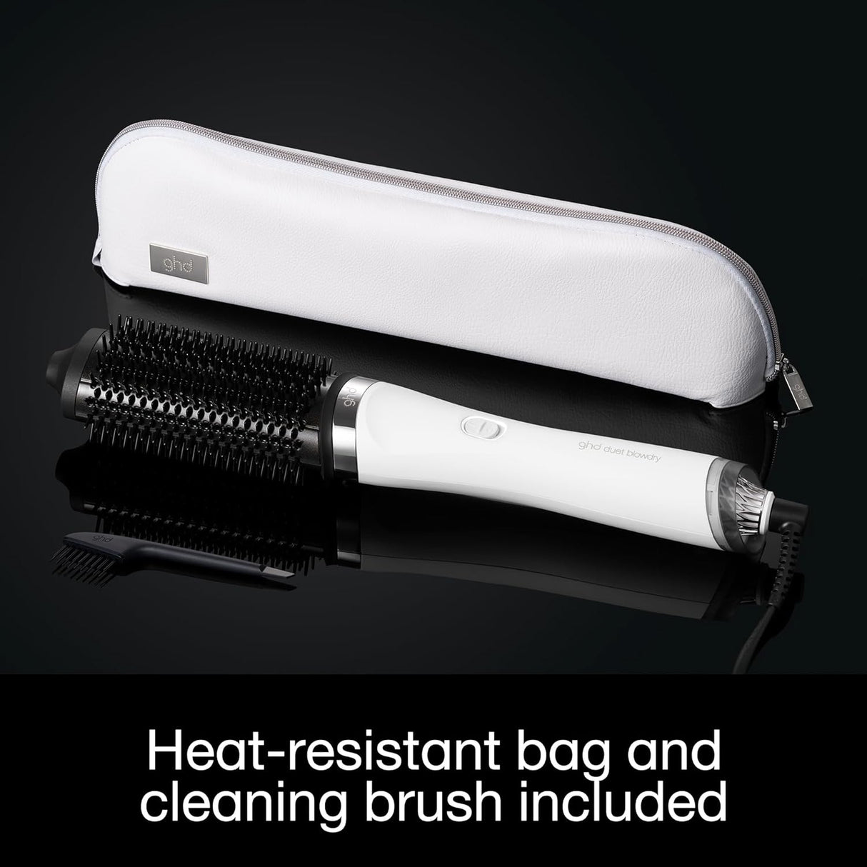 GHD Duet Blowdry Brush - White