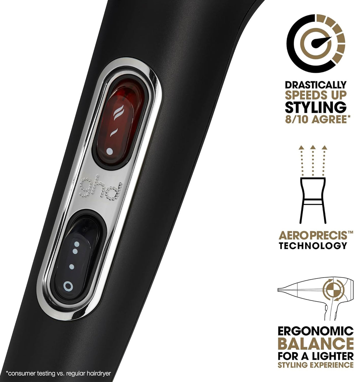 GHD Helios Professional Hair Dryer - Black