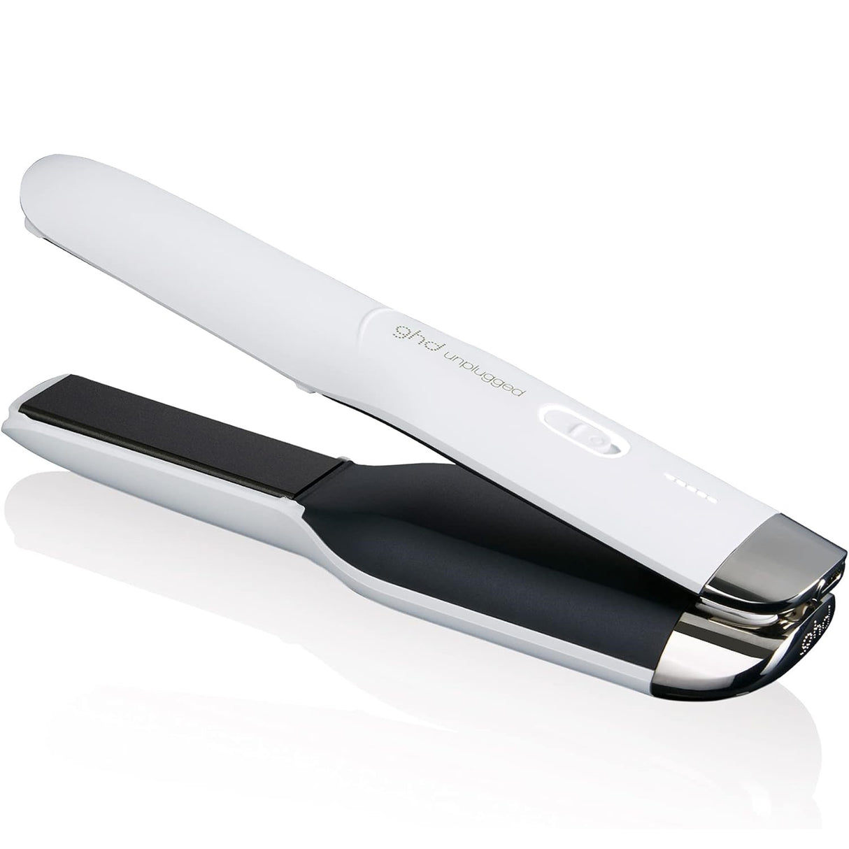 GHD White Unplugged Cordless 1" Styler Flat Iron