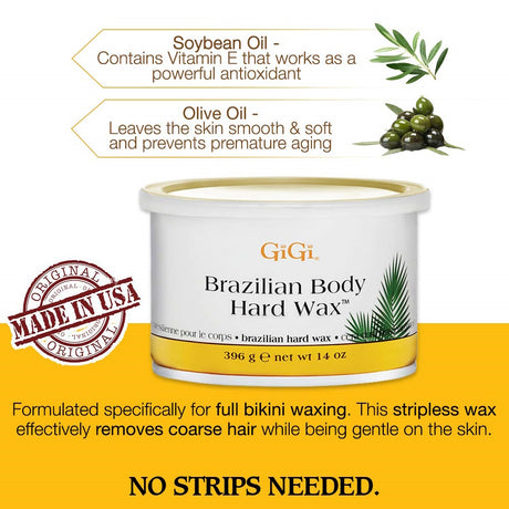 GiGi Brazilian Hard Body Wax 14 oz