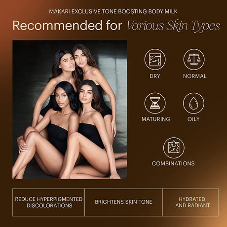 Makari Exclusive Tone Boosting Body Milk - 16.8oz