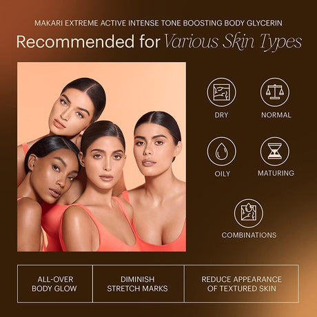 Makari Extreme Argan & Carrot Oil Tone Boosting Body Glycerin 16.8 oz.