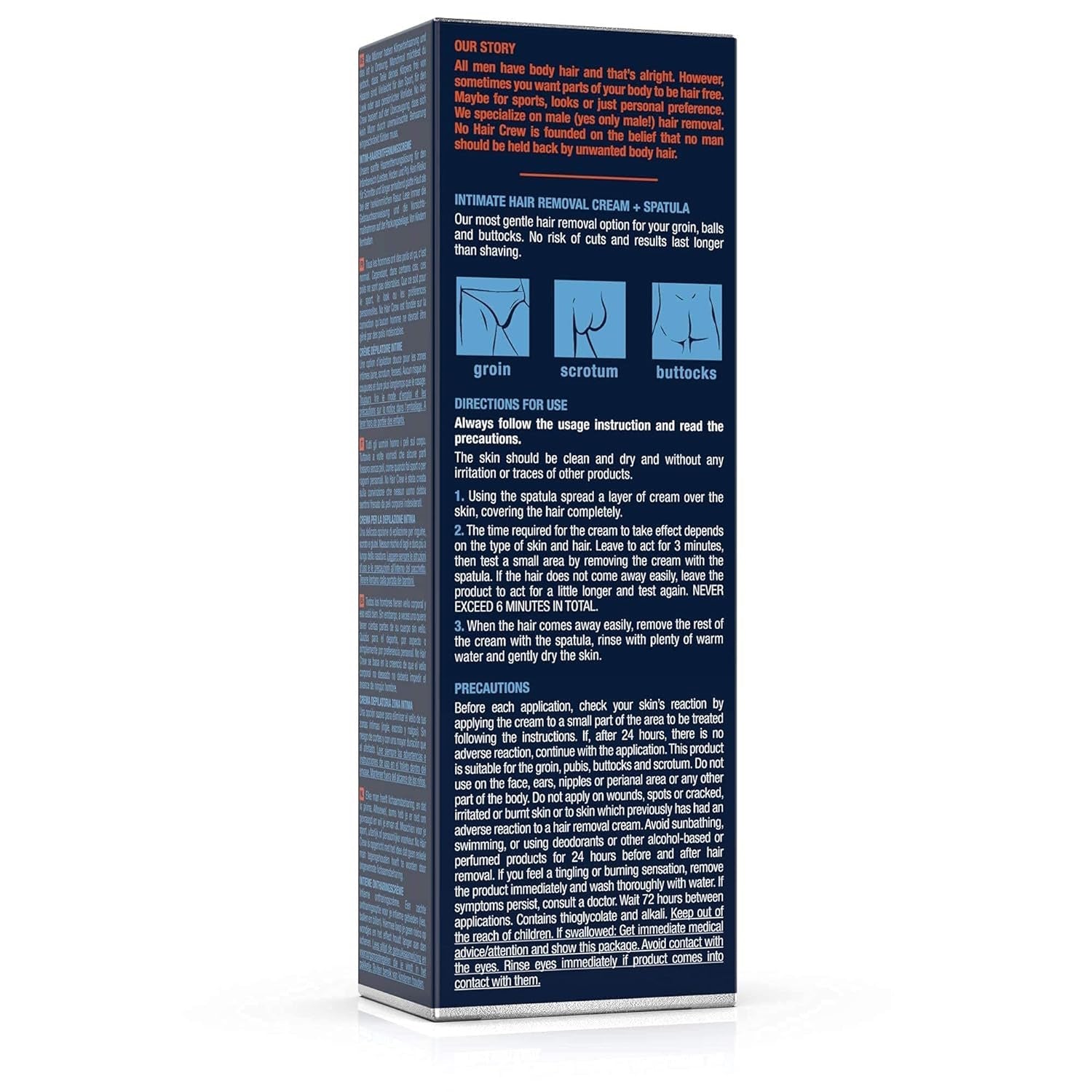 No Hair Crew - Intimate Hair Removal Cream 3.4 oz