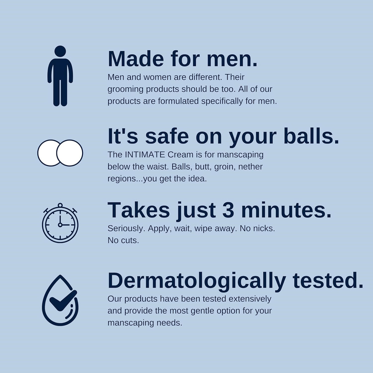 No Hair Crew - Intimate Hair Removal Cream 3.4 oz