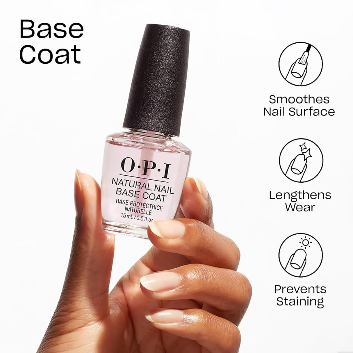 OPI Natural Nail Base Coat 0.5 oz - NTT10