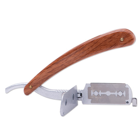 Scalpmaster Barber Double Edge Straight Razor w/ Paddle Handle