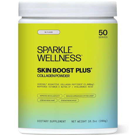 Sparkle Wellness 50 Serve SKIN BOOST PLUS Collagen Powder - No Flavor