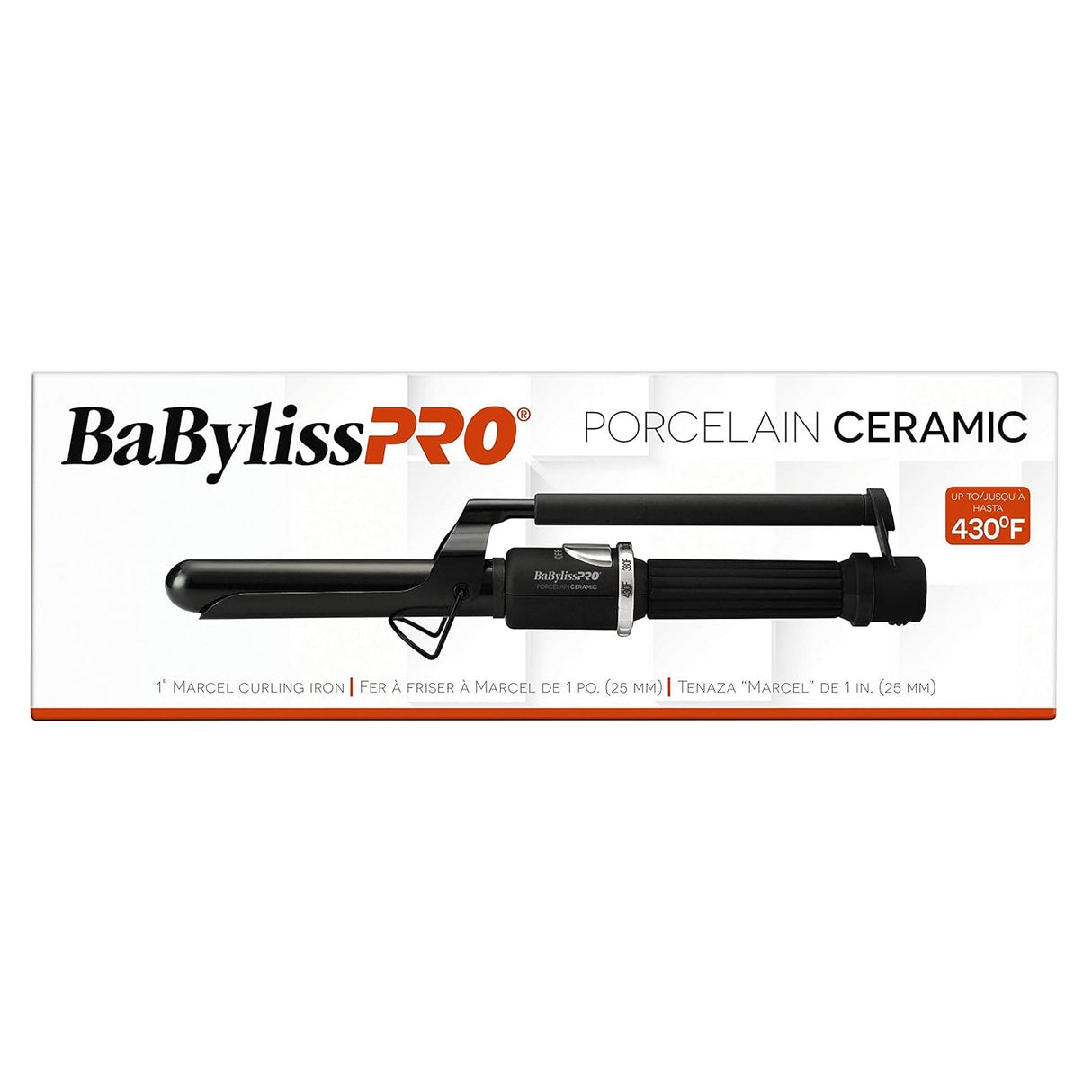 BaBylissPro Porcelain Ceramic 1" Marcel Curling Iron