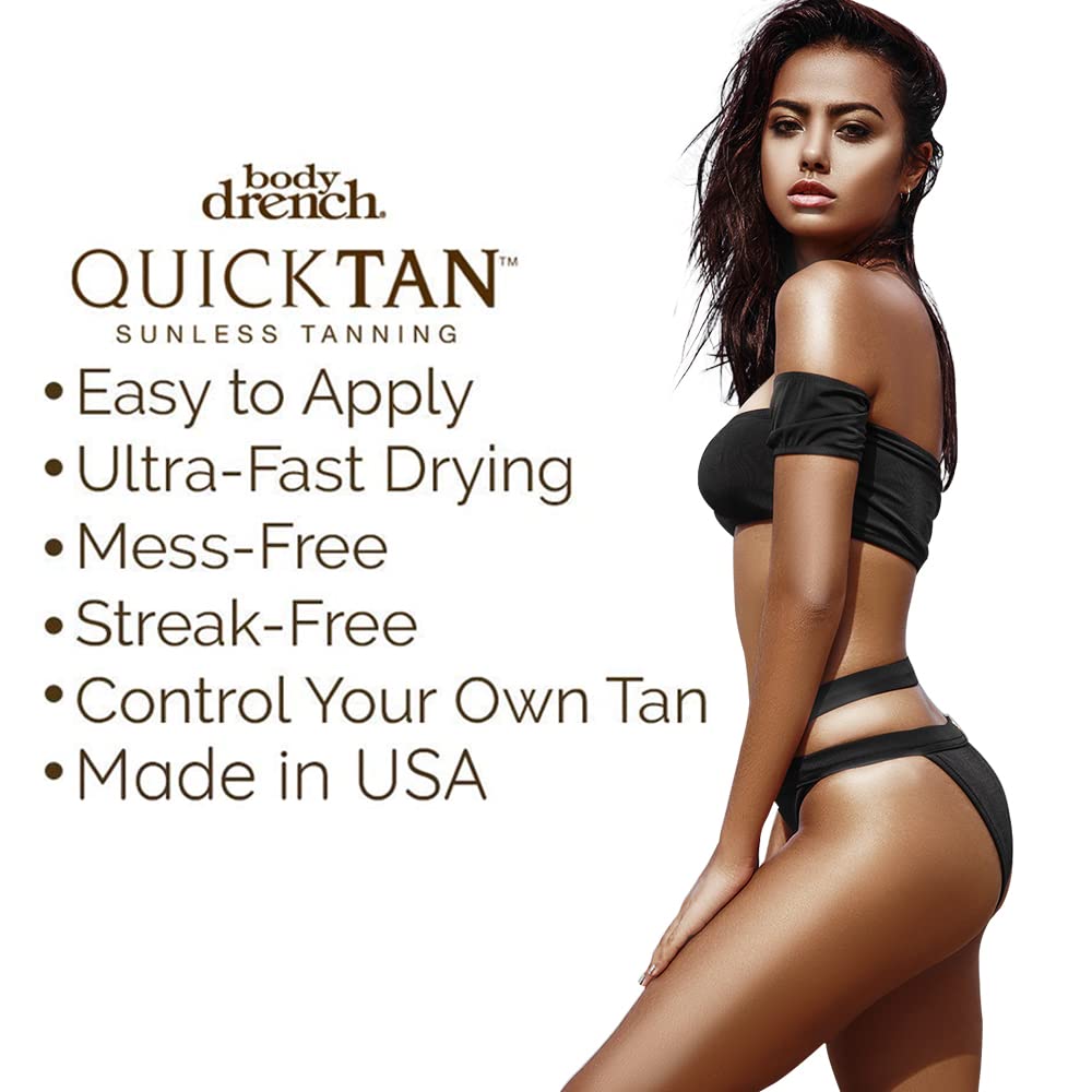 Body Drench Quick Tan Sunless Self Tanning Spray 6 oz