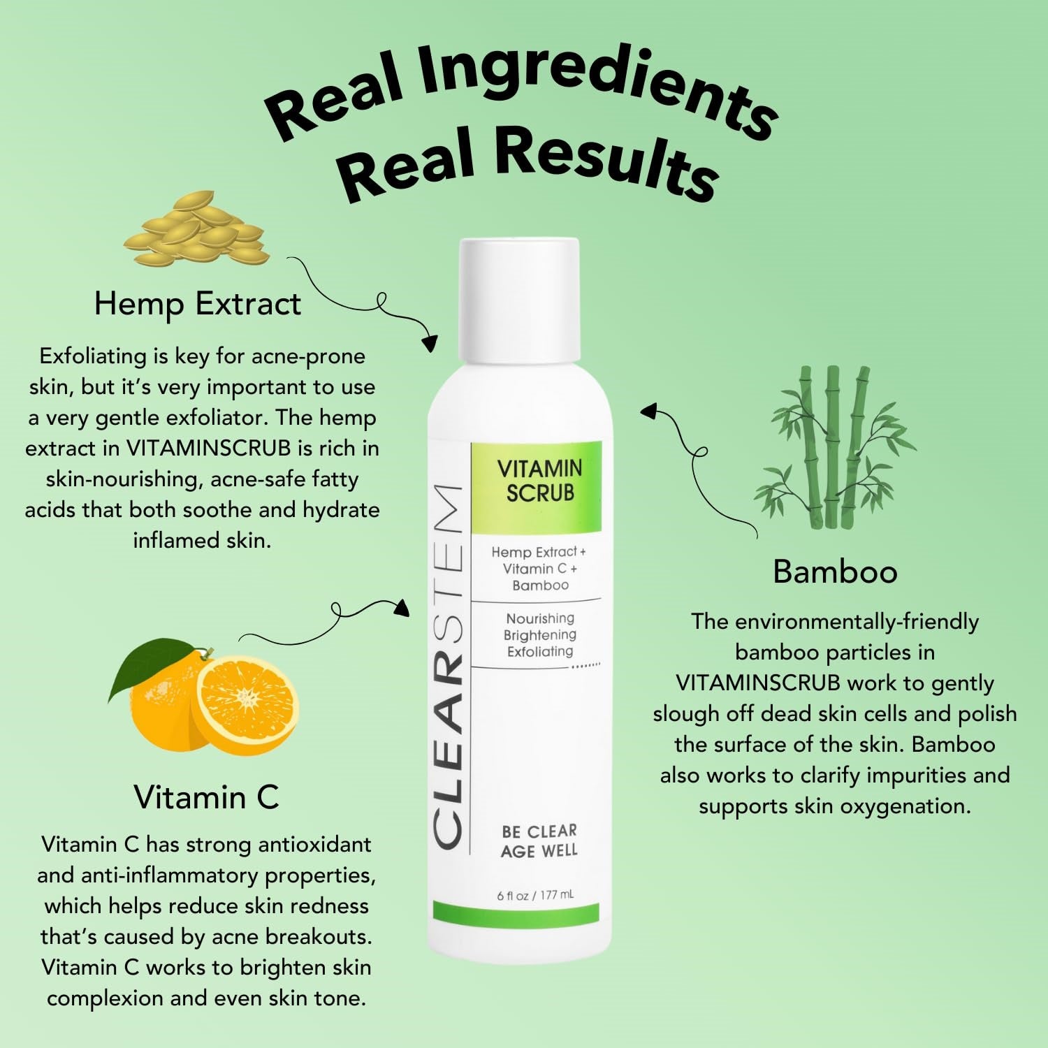 CLEARstem VITAMINSCRUB Antioxidant-Infused Scrub Cleanser