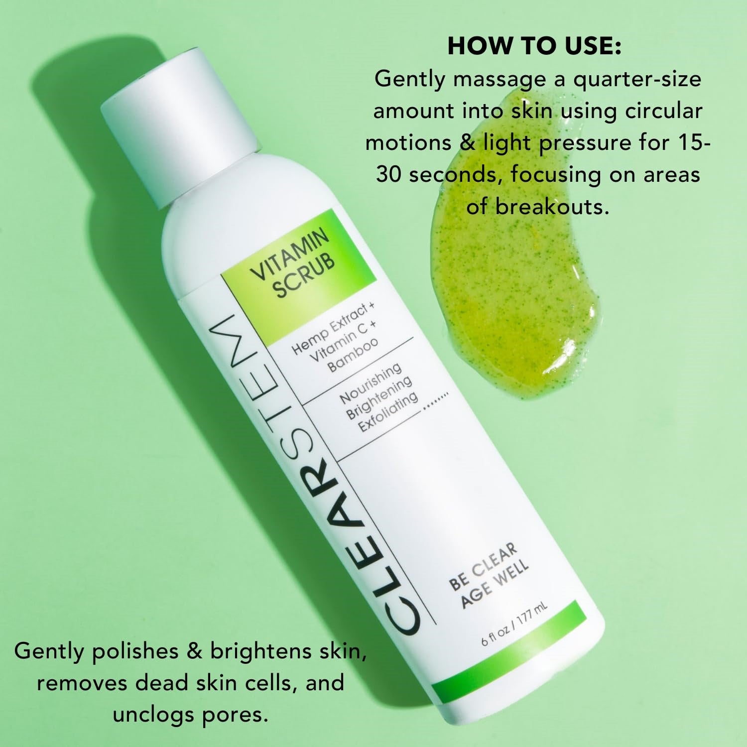 CLEARstem VITAMINSCRUB Antioxidant-Infused Scrub Cleanser