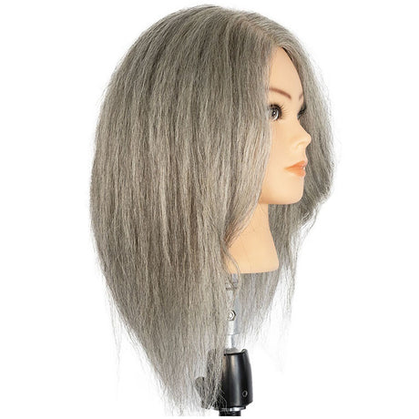Exalto Pro MADDIE Gray Hair Granny Style Mannequin Head