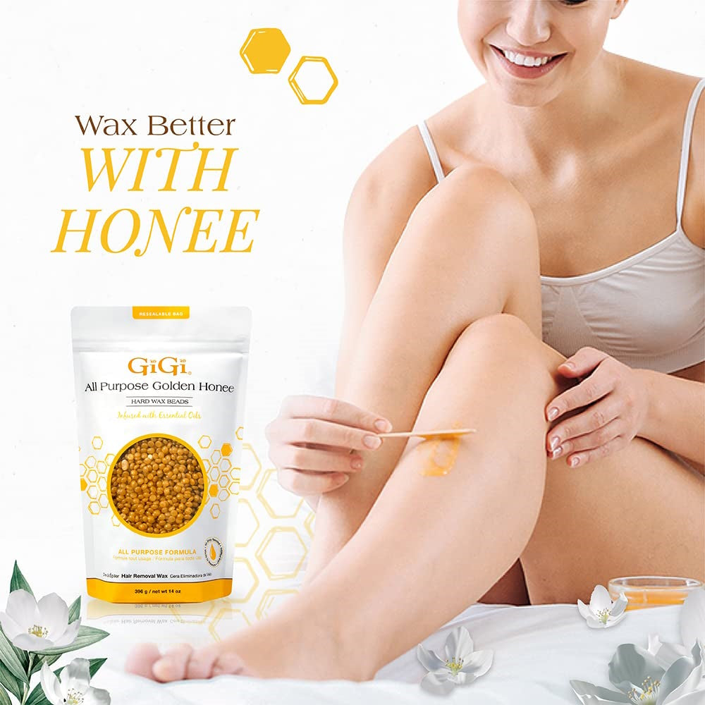 GiGi Golden Hard Wax Beads 14oz - 67985