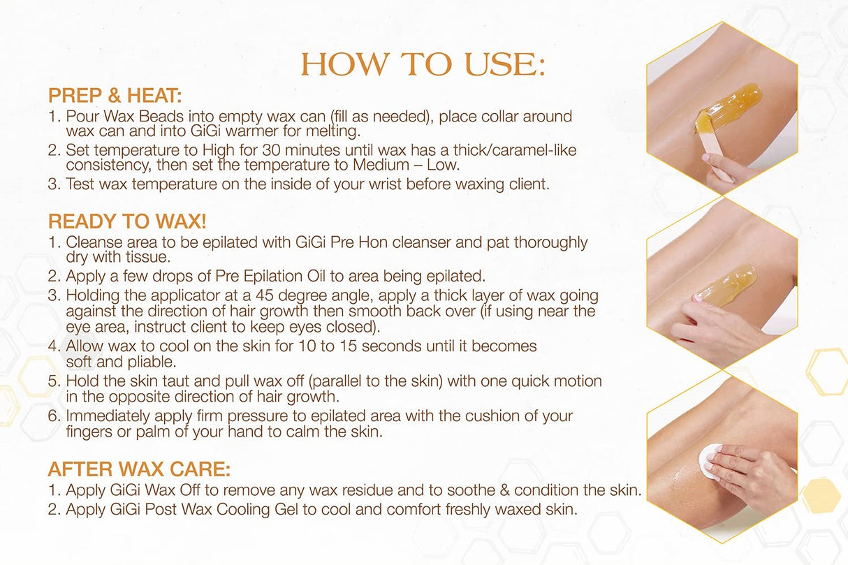 GiGi Golden Hard Wax Beads 14oz - 67985