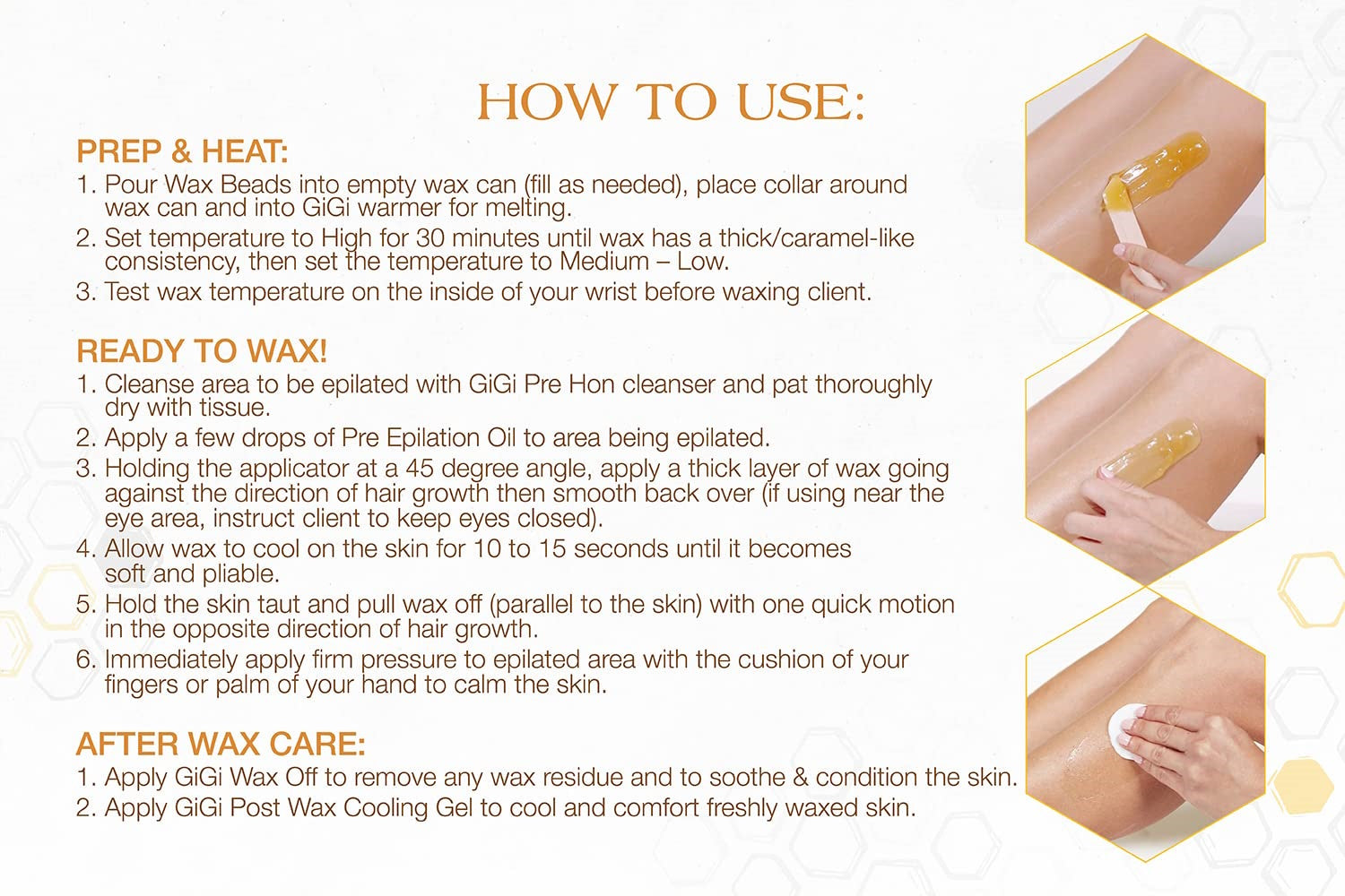 GiGi Golden Hard Wax Beads 14oz - 67985