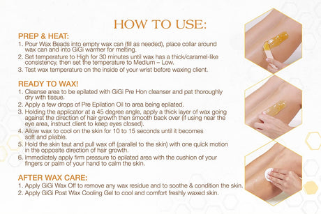 GiGi Golden Hard Wax Beads 14oz - 67985