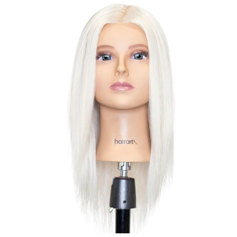 Hairart Bianca 12" Platinum Blonde Human Hair Mannequin - 4938