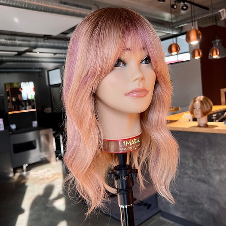 L'IMAGE JULIA Medium Blond Mannequin Head