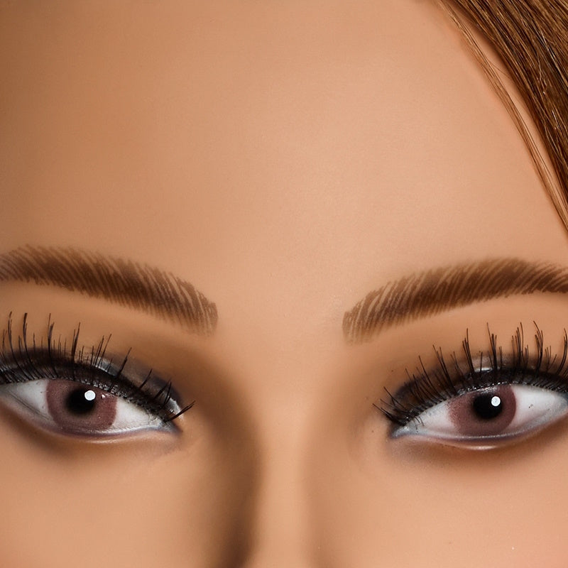 L'IMAGE MELANIE Human Hair Shoulder Mannequin Head