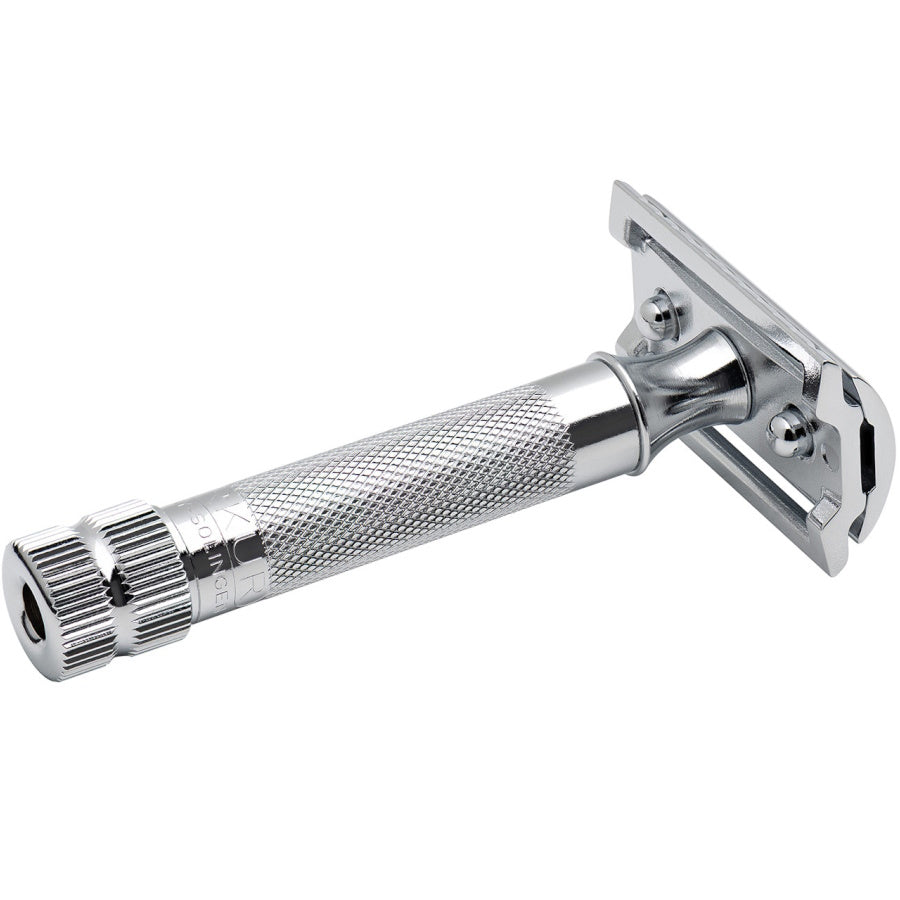 Merkur 34C Double Edge Safety Razor - Heavy Duty Short Handle Safety Razor