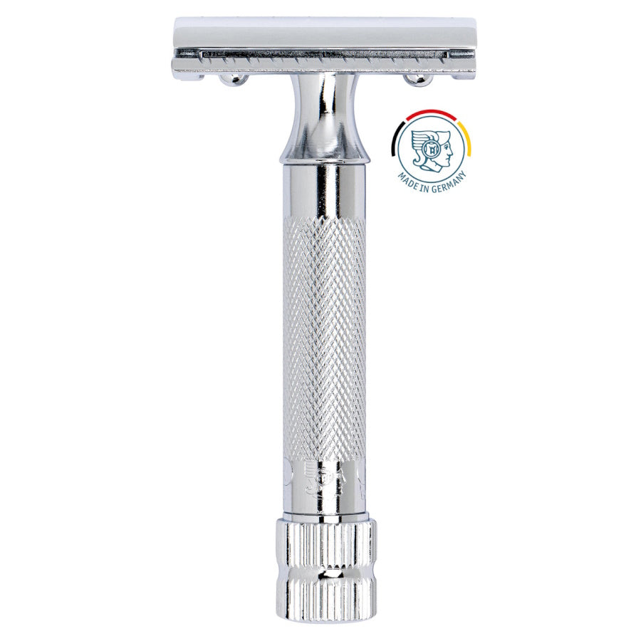 Merkur 34C Double Edge Safety Razor - Heavy Duty Short Handle Safety Razor