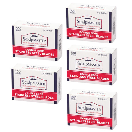 Scalpmaster Double Edge Stainless Steel Blades - 500 pack