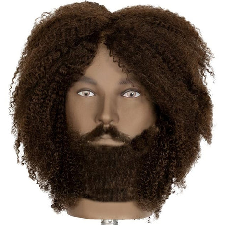 Exalto SCOTT Male Afro Hair w/ Beard Mannequin Head