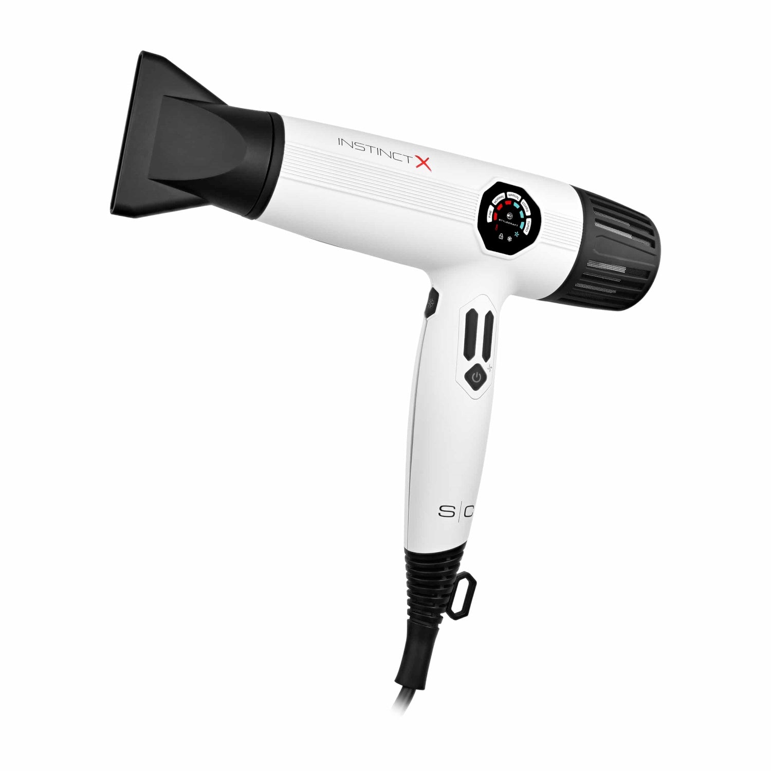 StyleCraft SC105 Instinct X Professional Hair Dryer w/ Brushless Motor & Digital Display