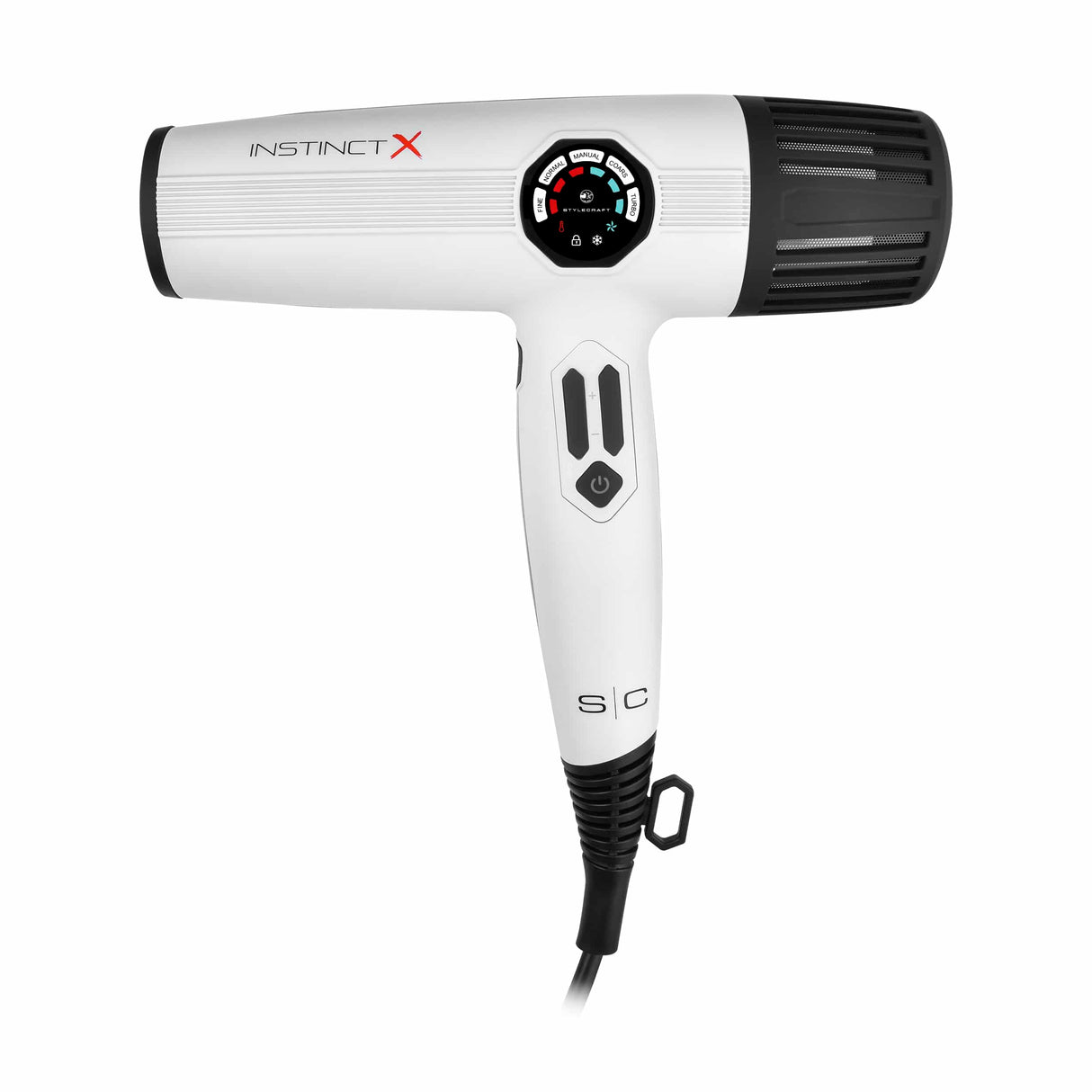 StyleCraft SC105 Instinct X Professional Hair Dryer w/ Brushless Motor & Digital Display
