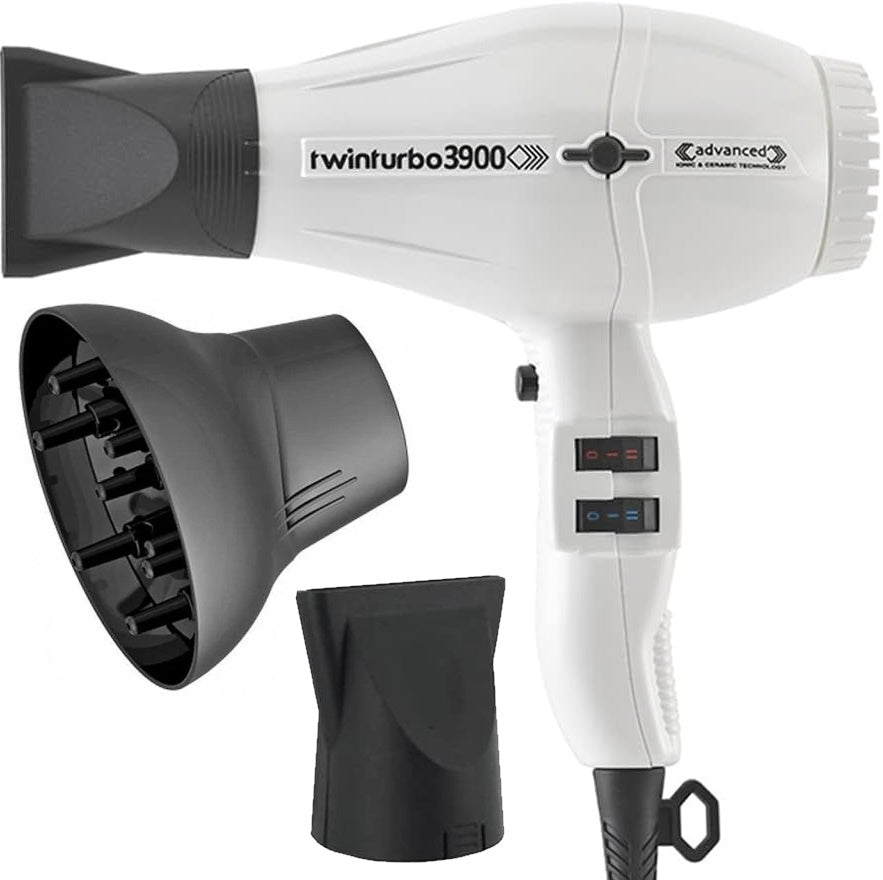 Turbo Power White Twin Turbo 3900 Advanced Hair Dryer