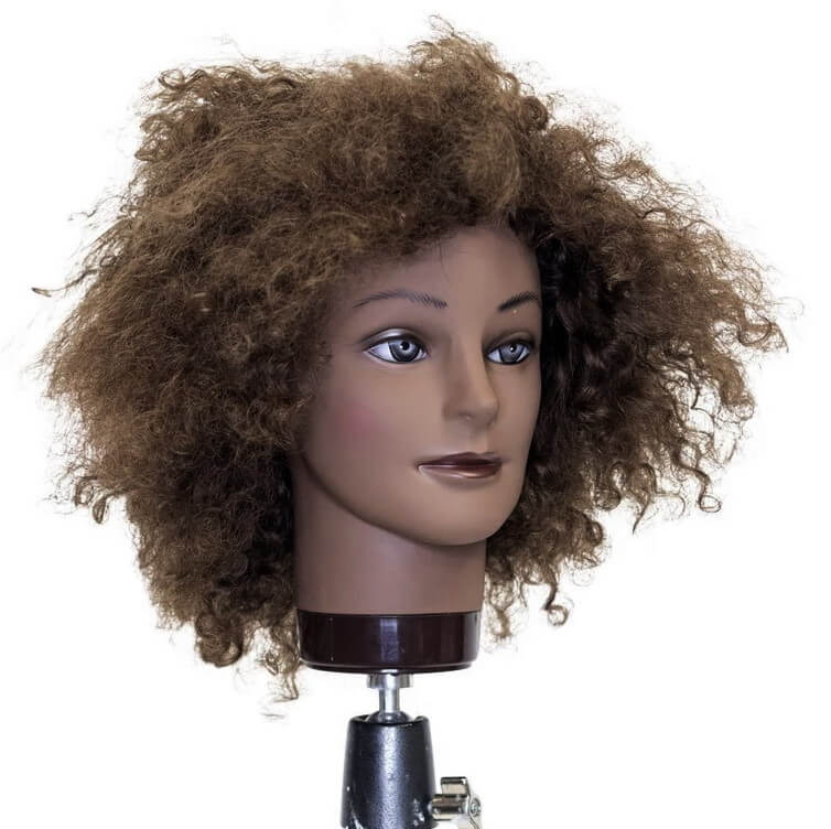 Hairart Trisha Curly Hair Mannequin Head