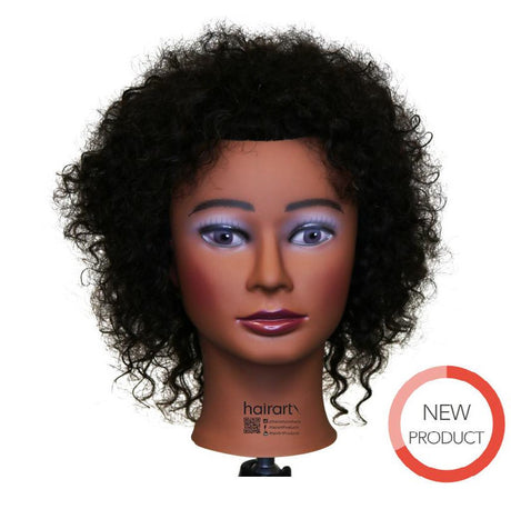 Hairart Aliyah Textured Curly Hair Mannequin Head