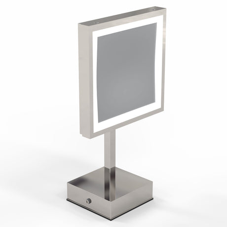 Aptations 713-55-83 Polished Nickel Free Standing Rechargeable LED Mirror 