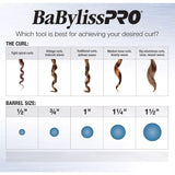 BaByliss PRO 1-1/2" Nano Titanium Spring Curling Iron 