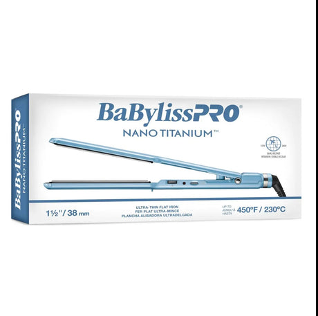 BabylissPro BNT4073TUC Nano Titanium Ultra-Thin 1.5" Straightener 