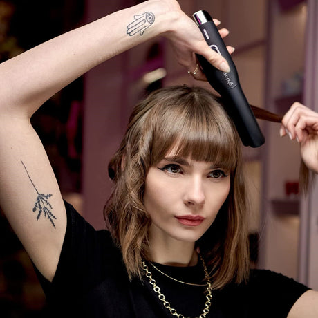 GHD Black Unplugged Cordless 1" Styler Flat Iron 