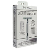 Rockwell 2C White Chrome Adjustable Double Edge Safety Razor Safety Razor