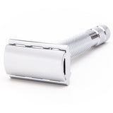 Rockwell 2C White Chrome Adjustable Double Edge Safety Razor Safety Razor