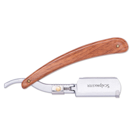 Scalpmaster Barber Double Edge Straight Razor w/ Paddle Handle 