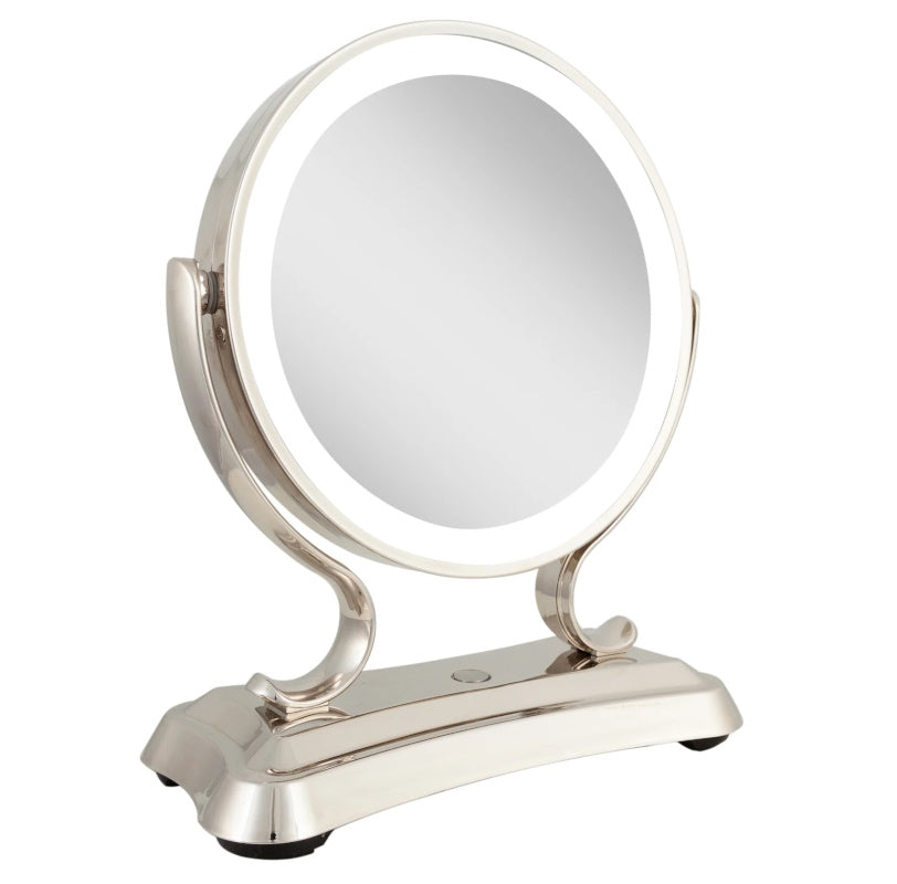 Zadro GLALT75 Polished Nickel Glamour Led Lighted Makeup Mirror 