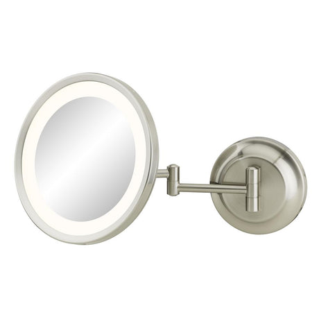 Aptations 944-2-85HW Polished Nickel Lighted Wall Mount Mirror - Hardwired 